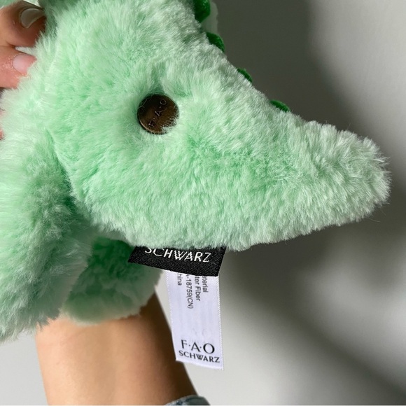 FAO Schwarz 12in T Rex Dino Plush with Birthday Hat - Picture 8 of 9